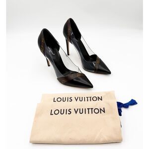 Louis Vuitton LV Monogram Call Back Heels Pumps EU 39.5 US 9.5